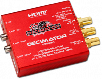 Decimator 2: 3G/HD/SD-SDI to HDMI with De-Embedded Analogue Audio