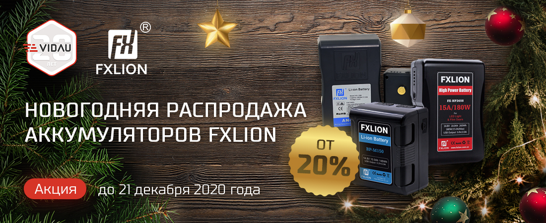 Новогодняя распродажа аккумуляторных батарей FXLion. Скидки от 20%!