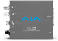 8-канальный эмбеддер/деэмбеддер аналогового звука AJA 12G-AM-R-ST
