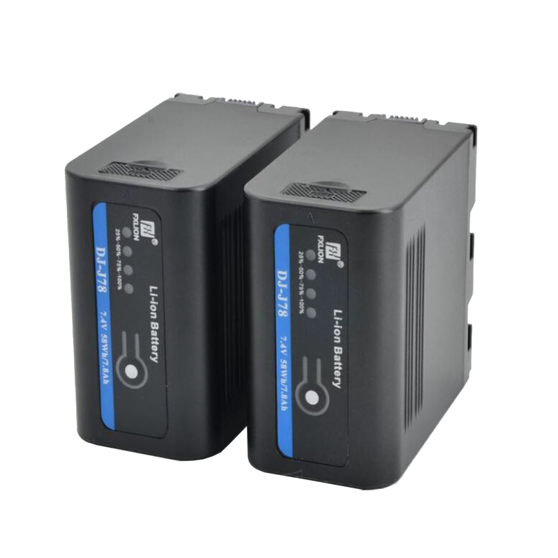 Аккумуляторная батарея  для камер JVC - 58Wh/7.8Ah, 7.4V, DC Выход -7.4V, USB Выход - 5.0V/1.0A, Совместимое З/У –  PL-6000J FXLION DJ-J78