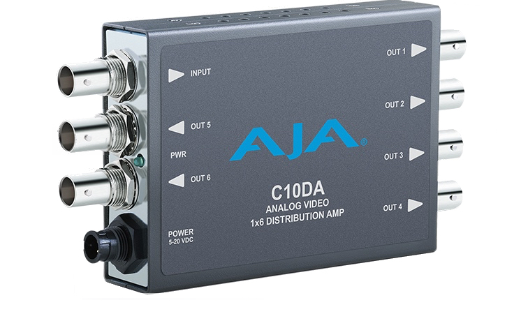 Усилитель-распределитель 1х6 композитного видеосигнала AJA C10DA
