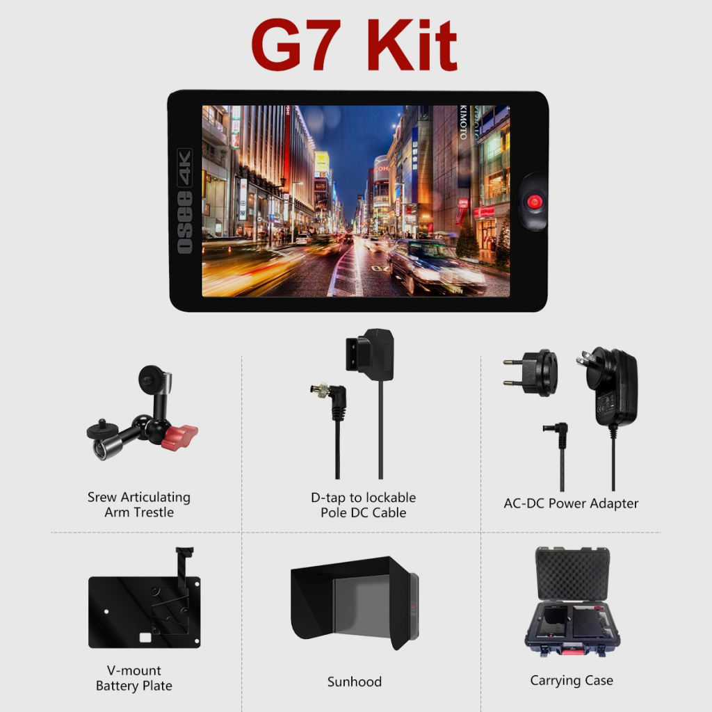 Комплект поставки набора OSEE G7 Kit
