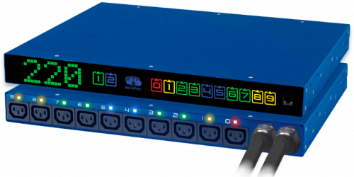 Интеллектуальное устройство распределения электропитания с встроенным автоматическим вводом резерваRPCM AC ATS 32A Smart PDU RCNTEC RPCM1532