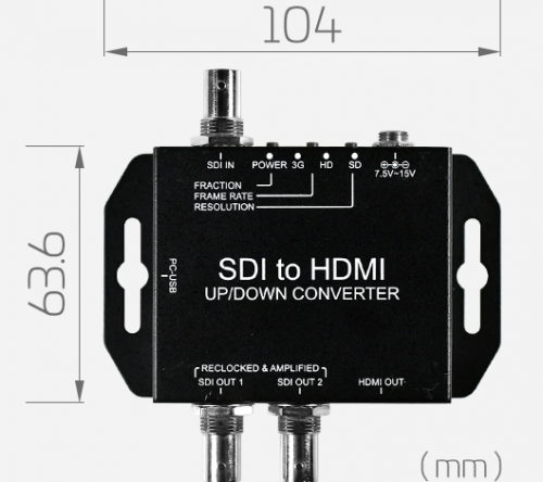 Кросс конвертер SDI в HDMI-S Yuan