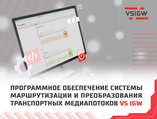 Программное обеспечение системы маршрутизации и преобразования транспортных медиапотоков VS IGW