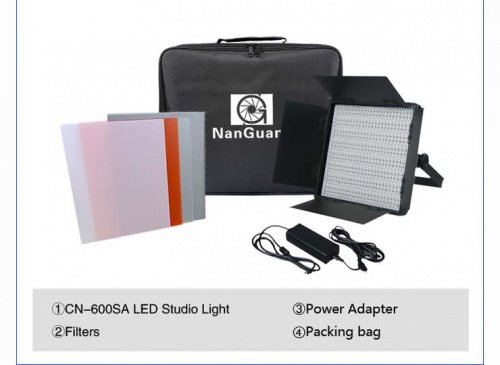 Двухцветная светодиодная панель 12-2014 3kiy Nanlite CN-600CSA 3 Комплект