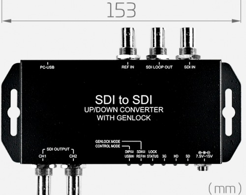 Кросc конвертор SDI в SDI-S with Genlock Yuan