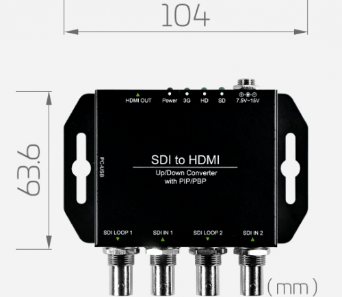 Преобразователь 2 × SDI to HDMI Yuan
