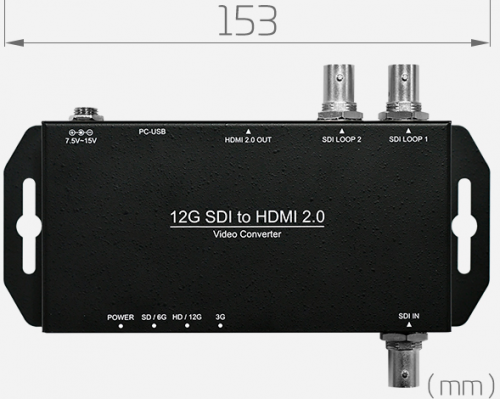 Конвертер 12G-SDI to HDMI 2.0 Yuan